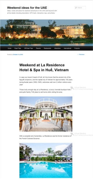 Weekend at Hue Luxury Riverside Resort La Residence Hotel & Spa, Vietnam