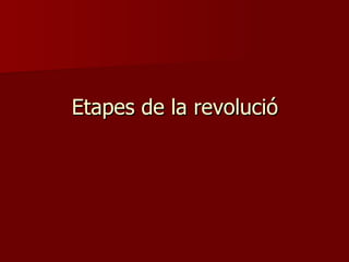 Etapes de la revolució 