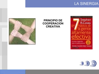 LA SINERGIA PRINCIPIO DE COOPERACION CREATIVA 
