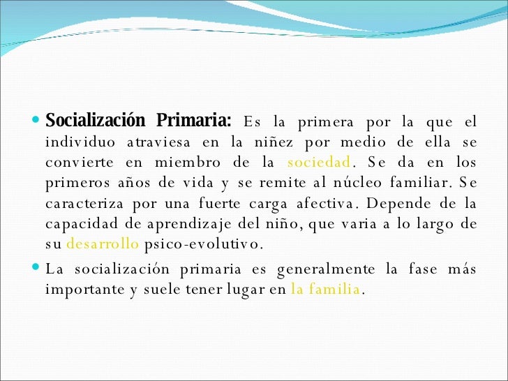 La Socialización
