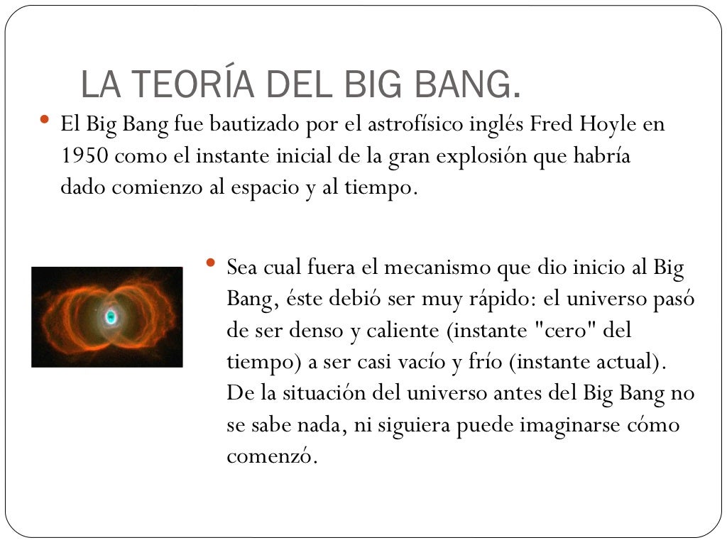 Teoria Del Big Bang In Breve