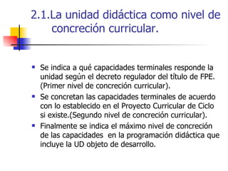 La Unidad DidáCtica