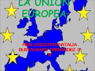 LA UNION EUROPEA REALIZADO POR: NATALIA BUSTAMANTE  FERNANDEZ  3º B 
