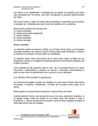 ENJ-2-400 La Valoración de la Prueba