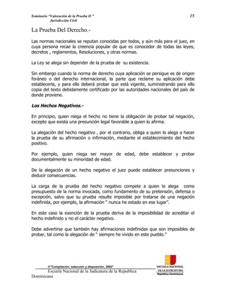 ENJ-2-400 La Valoración de la Prueba