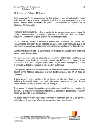 ENJ-2-400 La Valoración de la Prueba