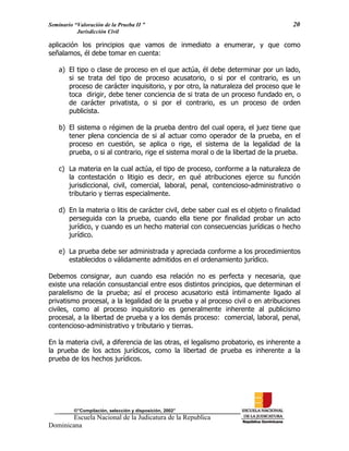 ENJ-2-400 La Valoración de la Prueba