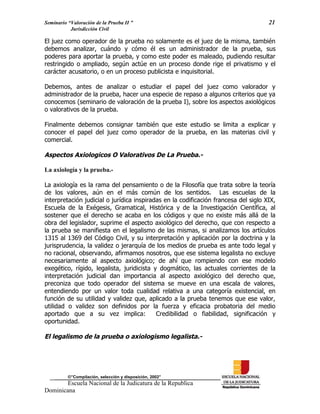 ENJ-2-400 La Valoración de la Prueba