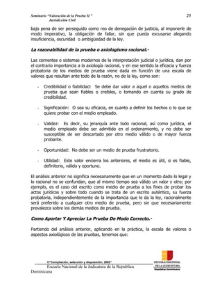 ENJ-2-400 La Valoración de la Prueba