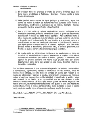 ENJ-2-400 La Valoración de la Prueba