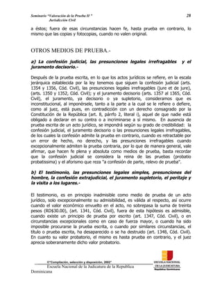 ENJ-2-400 La Valoración de la Prueba