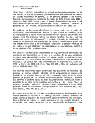 ENJ-2-400 La Valoración de la Prueba