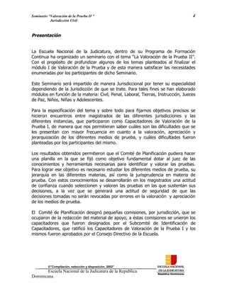 ENJ-2-400 La Valoración de la Prueba