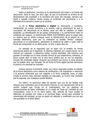 ENJ-2-400 La Valoración de la Prueba