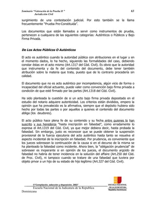 ENJ-2-400 La Valoración de la Prueba