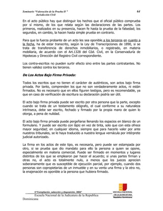 ENJ-2-400 La Valoración de la Prueba