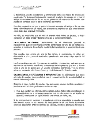 ENJ-2-400 La Valoración de la Prueba