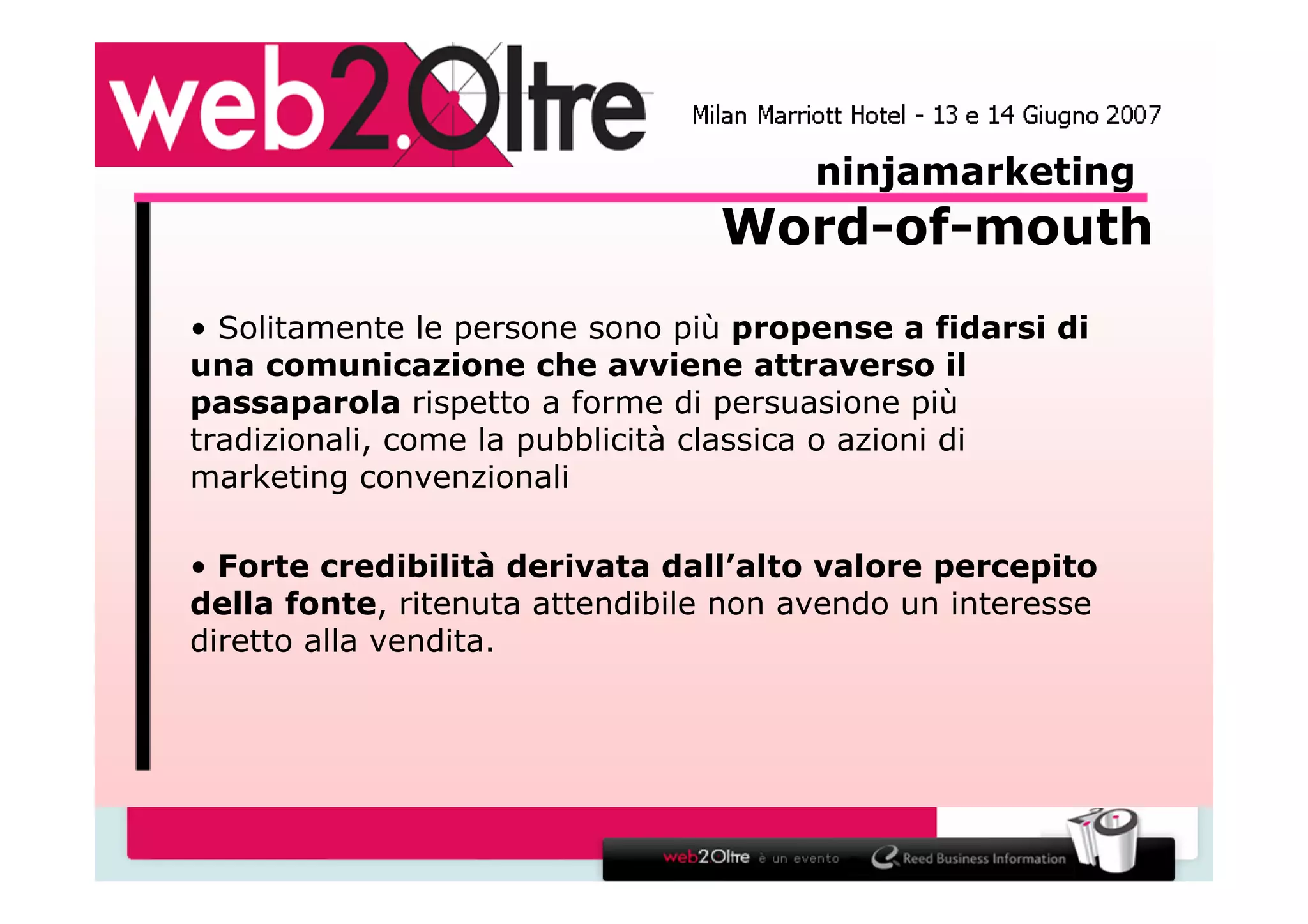 La via del marketing - Ninja Marketing