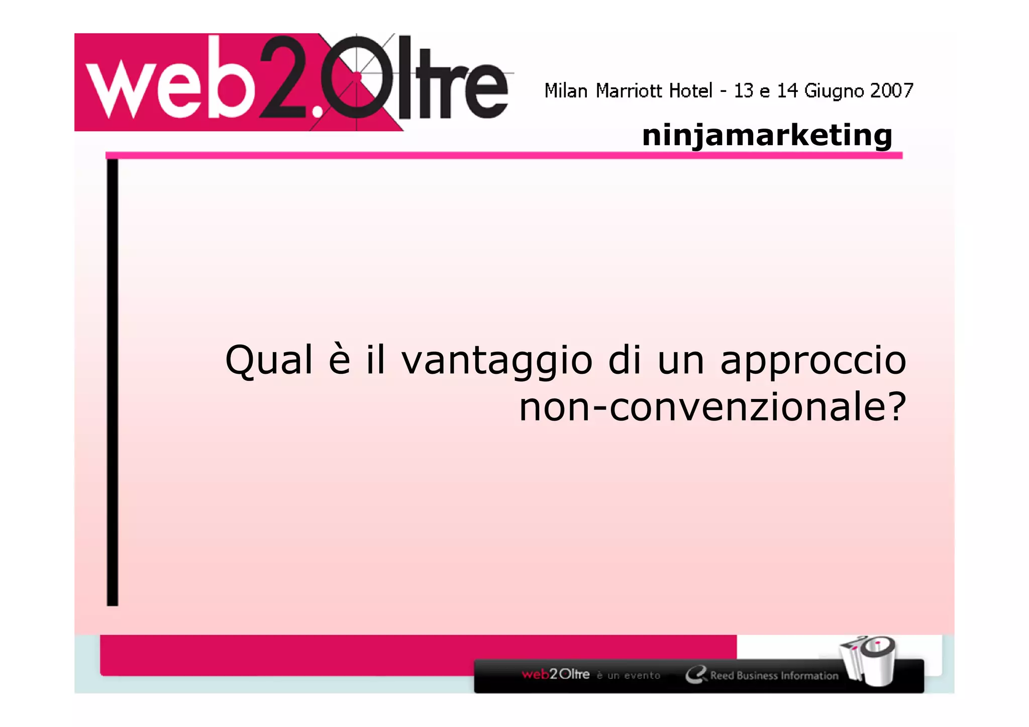 La via del marketing - Ninja Marketing