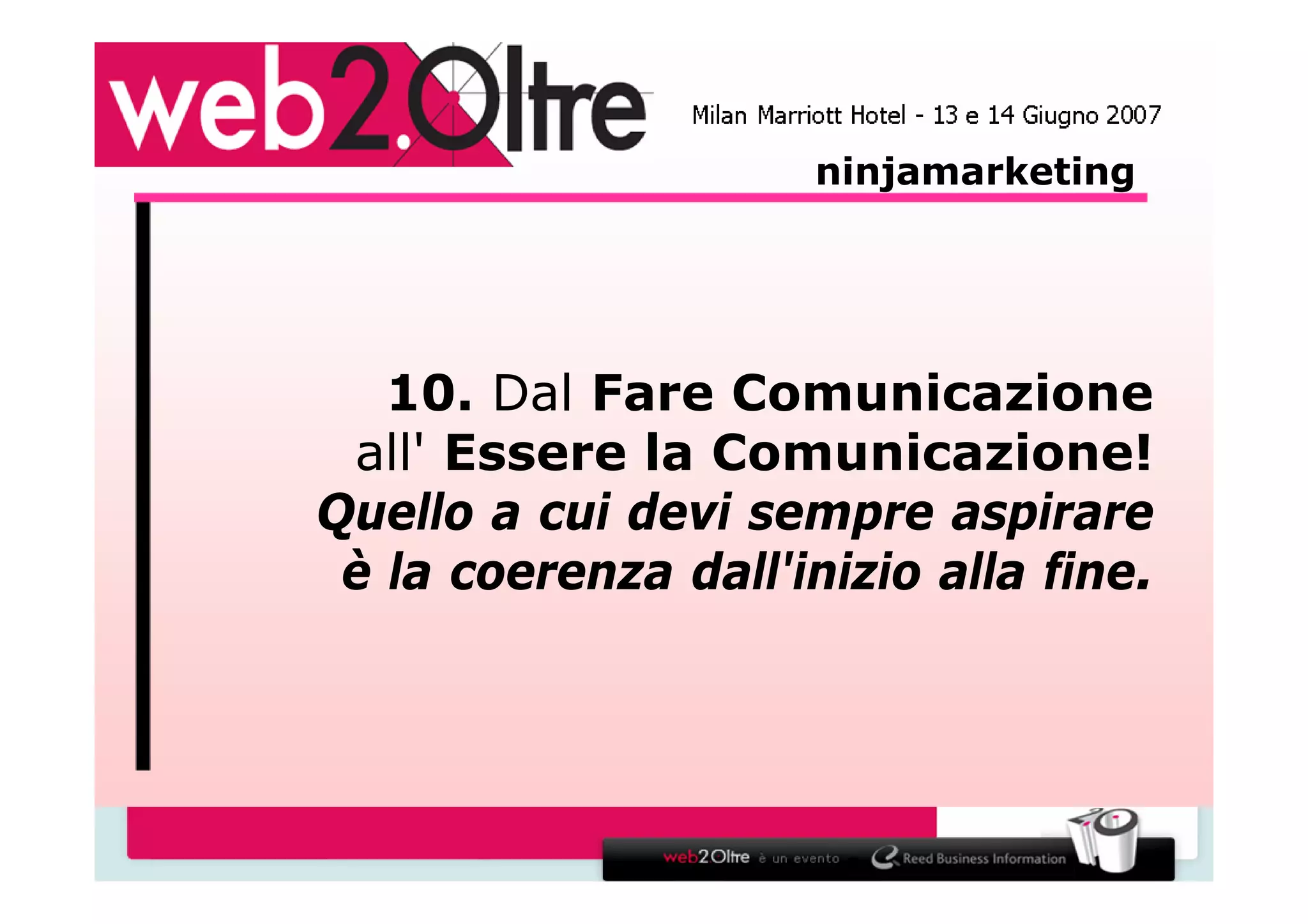 La via del marketing - Ninja Marketing