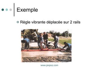Exemple Règle vibrante déplacée sur 2 rails www.jexpoz.com 