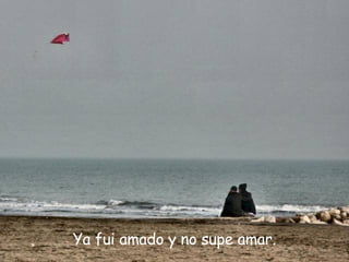 Ya fui amado y no supe amar.