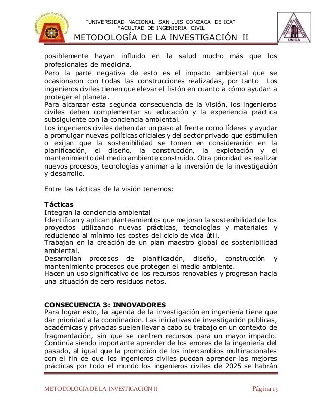 La visiónparalaingenieríacivilenel2025resumen