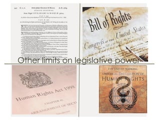Other limits on legislative power
 