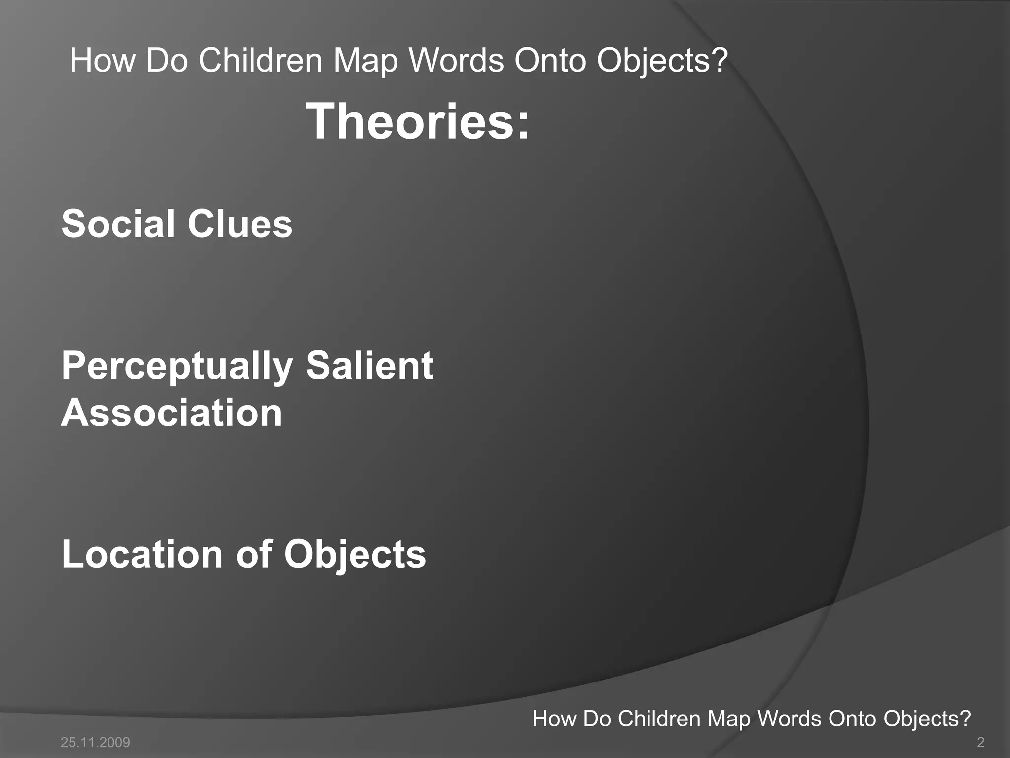 How Do Children Map Words Onto Objects PPT how-do-children-map-words-onto-objects-ppt