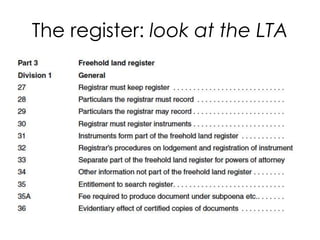The register: look at the LTA
 