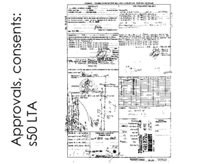 Approvals,consents:
s50LTA
 