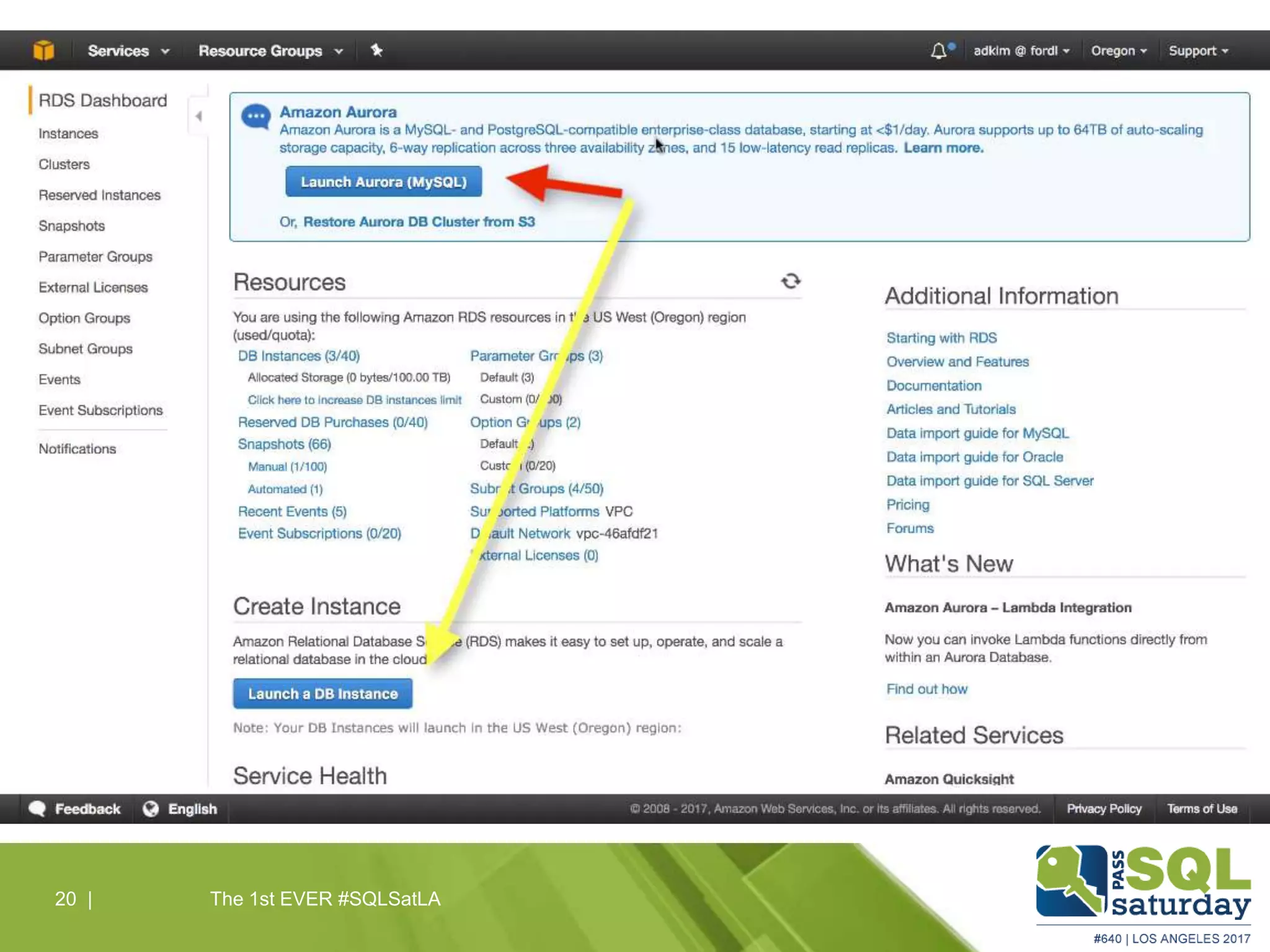 The 1st EVER #SQLSatLA20 |
 