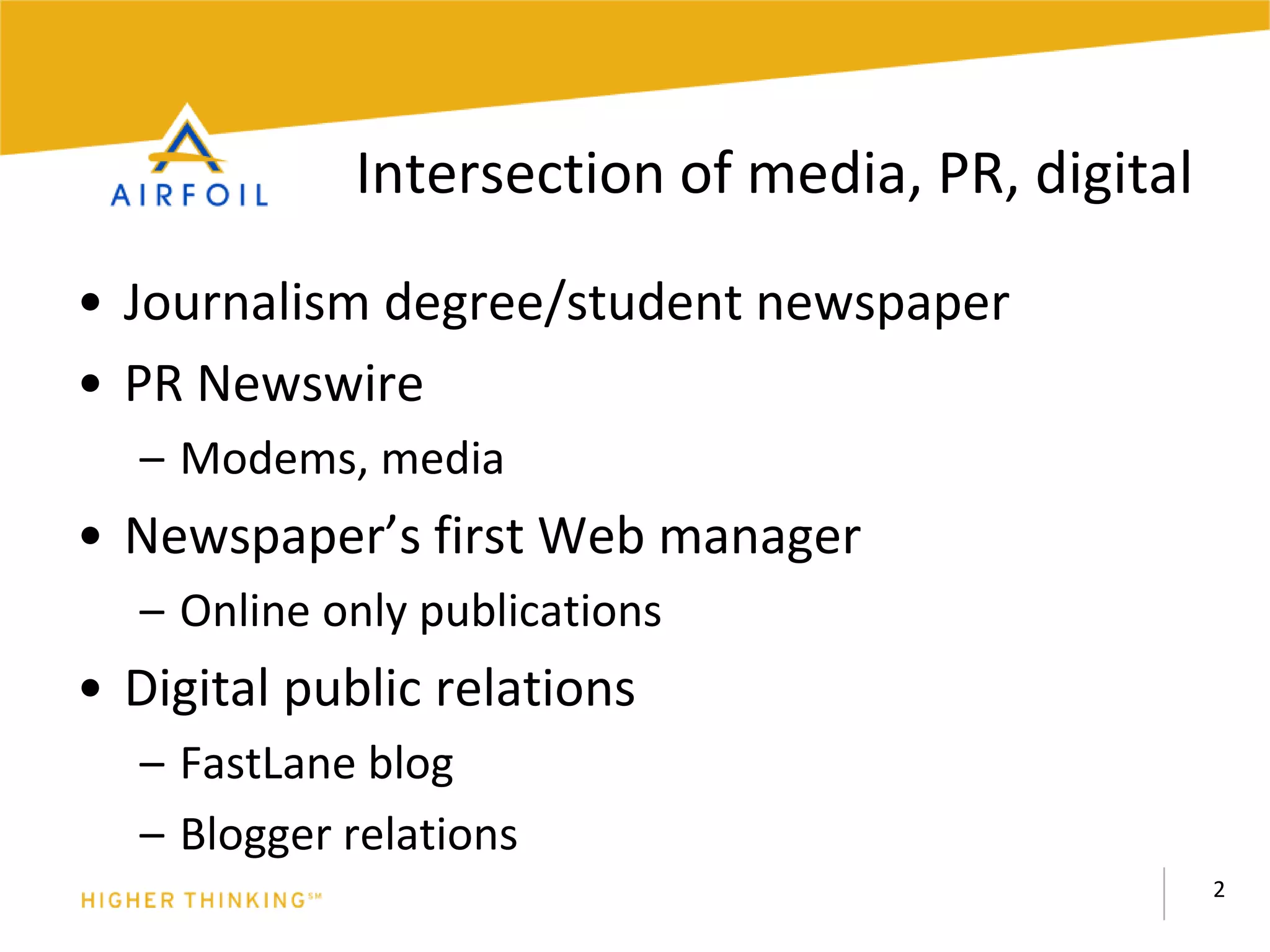 The New Face of Public Relations