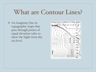 Contour Line Points Topography and Countours for LA Students | PDF