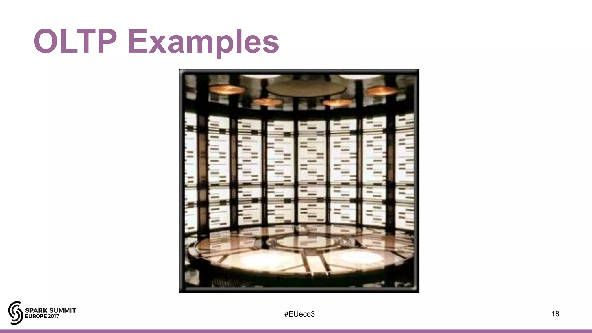 OLTP Examples
18#EUeco3 18
 