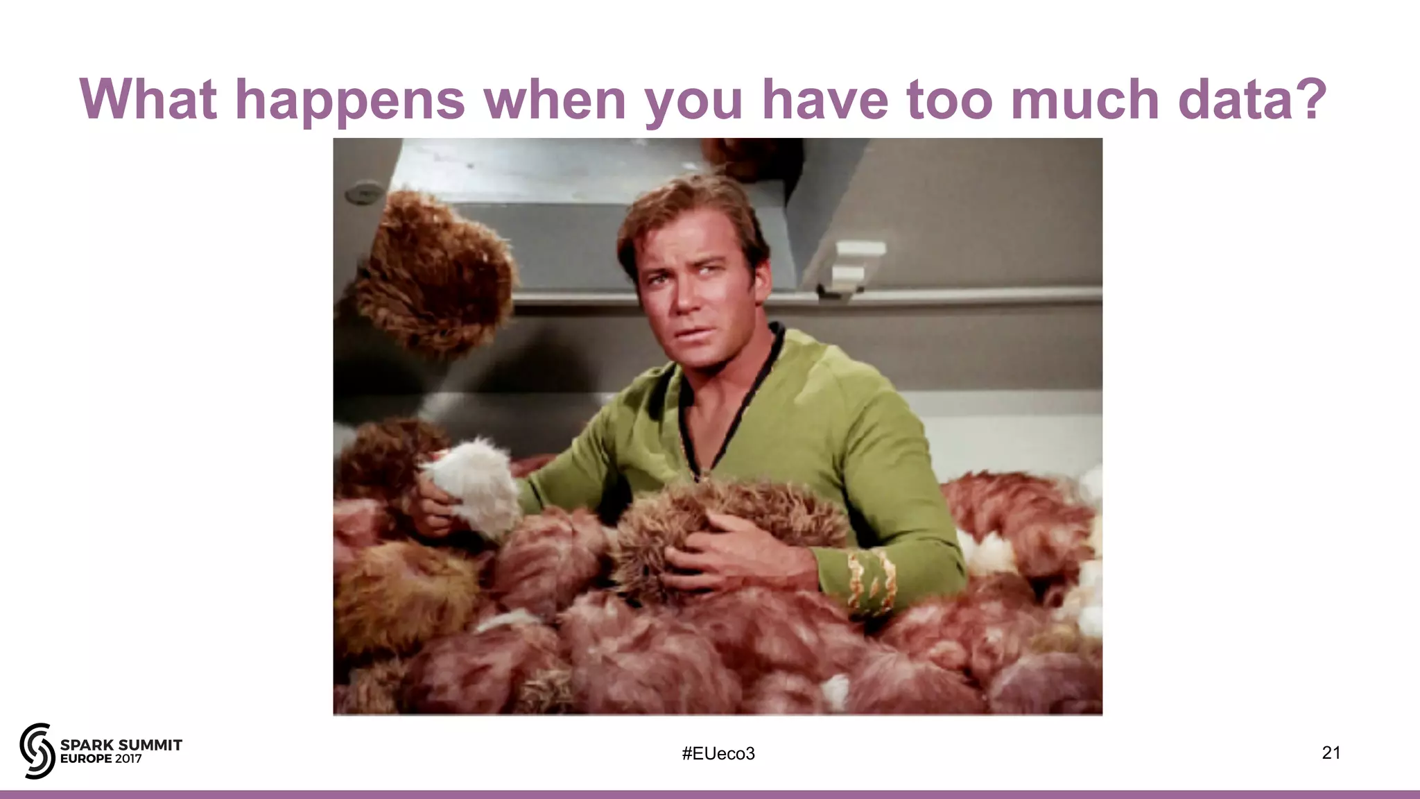 #EUeco3
What happens when you have too much data?
21
 