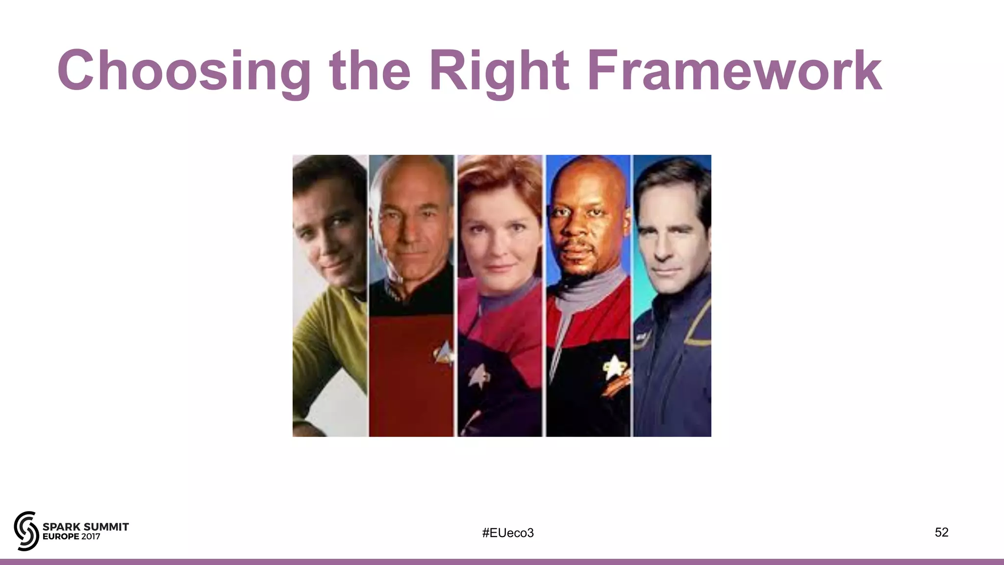 #EUeco3
Choosing the Right Framework
52
 