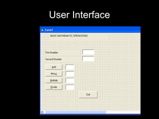 User Interface 