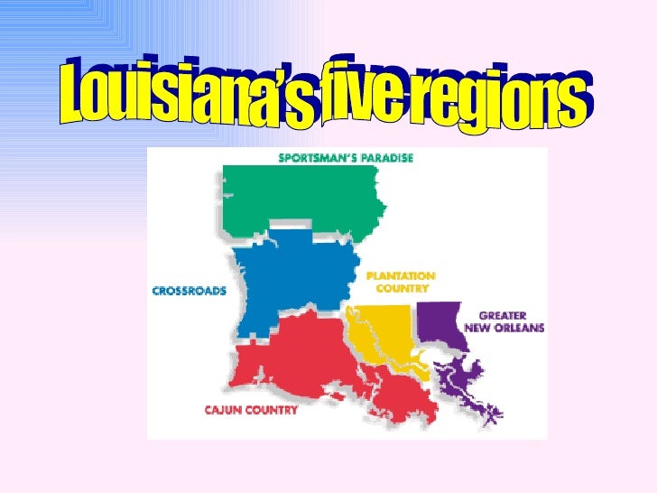 la 5 regions louisiana regions