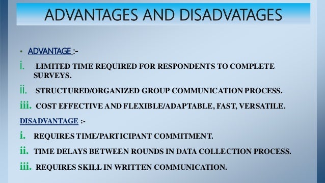 Presentation about Delphi Method