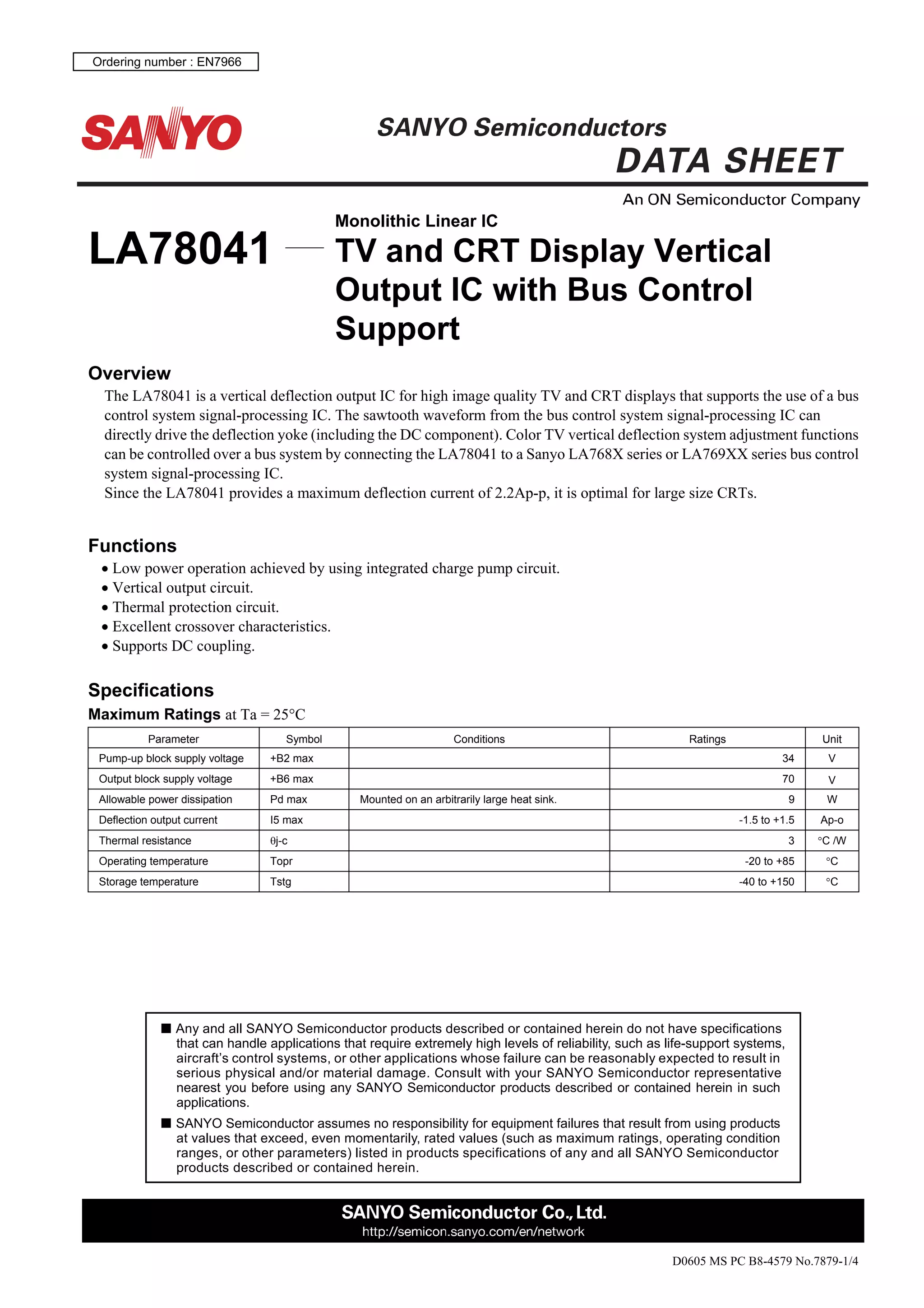 IC LA7833 LA 7833 Vertical Deflection Output Circuit | Lazada Indonesia