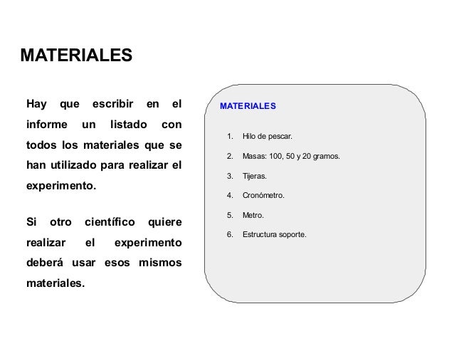 3. el informe científico