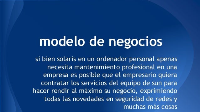 Resultado de imagen para modelo de negocio solaris sun microsystems