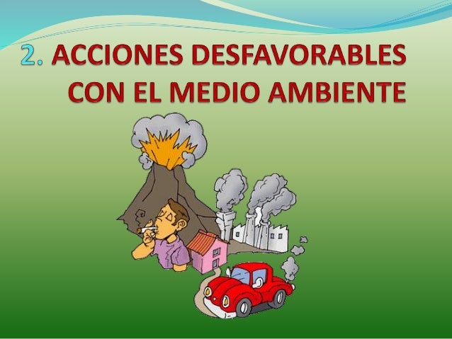 La acción humana sobre el medioambiente