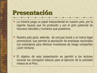 La actividad minera en perú | PPT