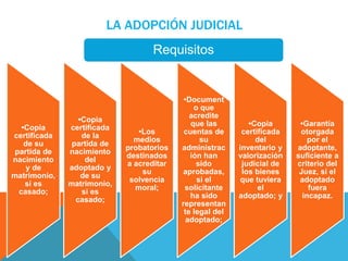 LA ADOPCIÓN ADMINISTRATIVA 
Adopción de menores de edad declarados judicialmente en 
La adopción vía administrativa se rig...