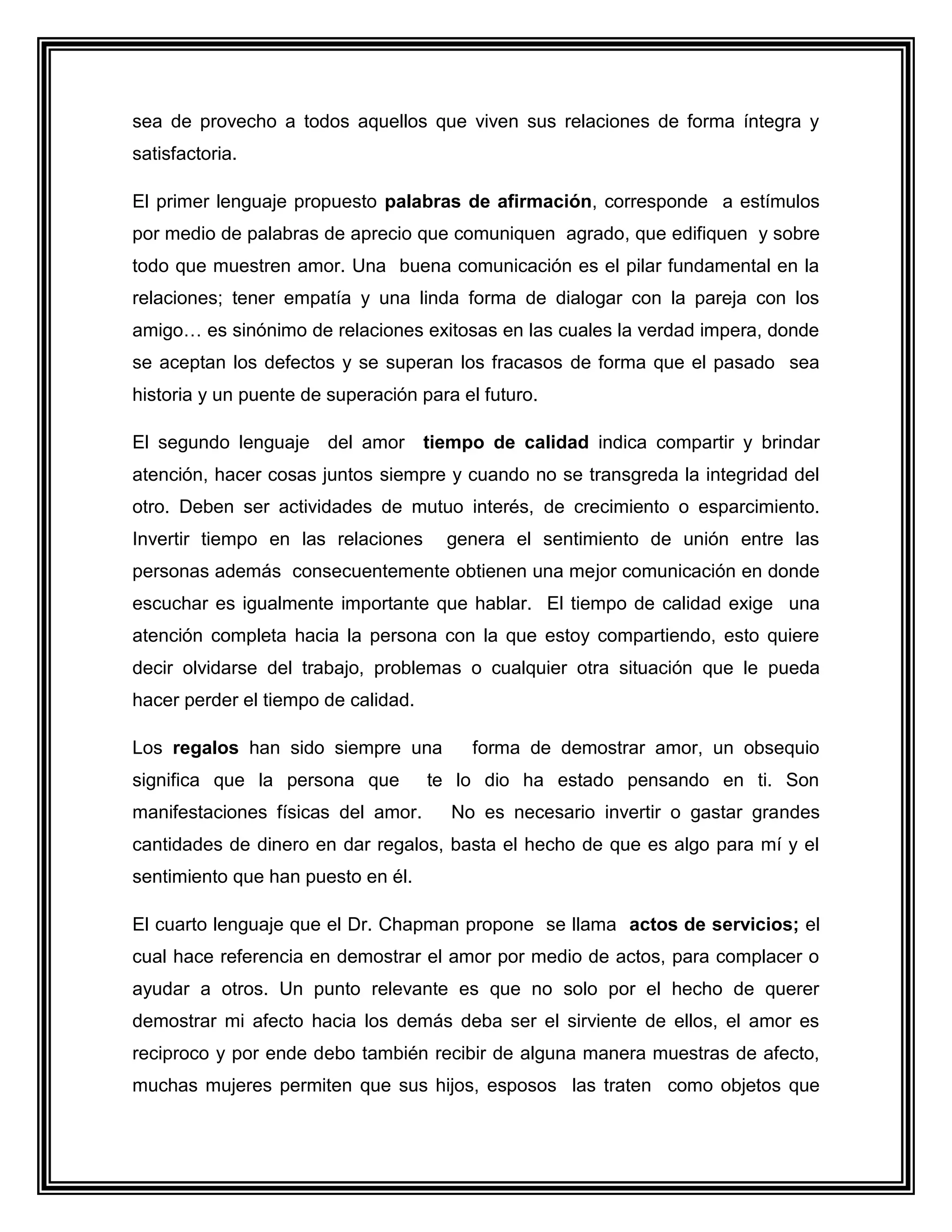 La afectividad y las buenas relaciones interpersonales | PDF