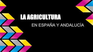 LA AGRICULTURA
EN ESPAÑA Y ANDALUCÍA
 