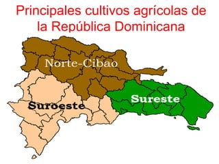 Principales cultivos agrícolas de
la República Dominicana
 