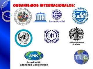 ORGANISMOS INTERNACIONALES:
 